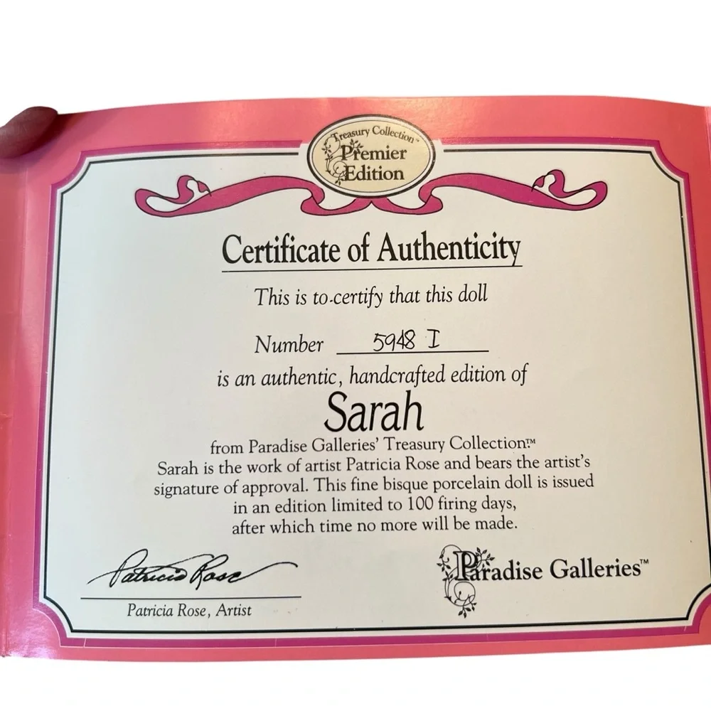 Treasury Collection Party For Sarah Doll Paradise Galleries Patricia Rose Artist